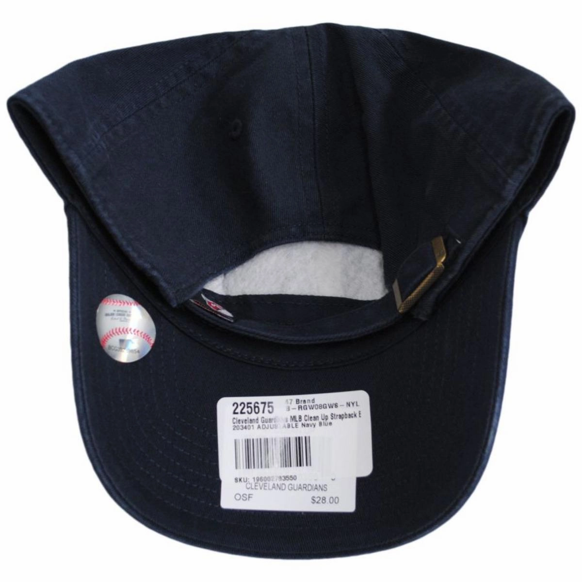 Cleveland Guardians MLB Clean Up Strapback Baseball Cap Dad Hat