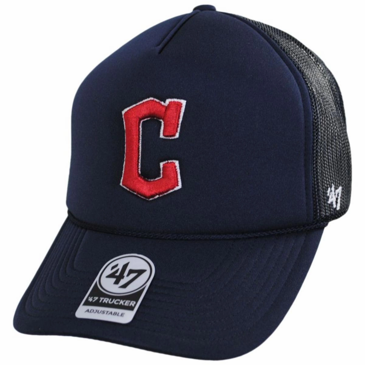 Cleveland Guardians MLB Foam Mesh Trucker Snapback Baseball Cap