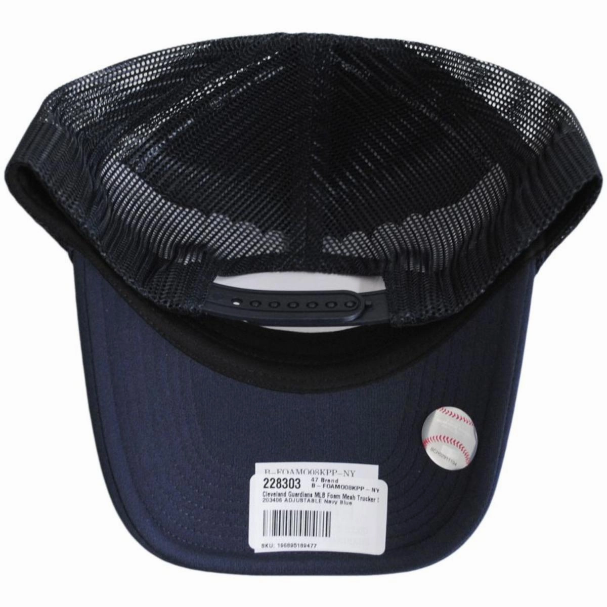 Cleveland Guardians MLB Foam Mesh Trucker Snapback Baseball Cap