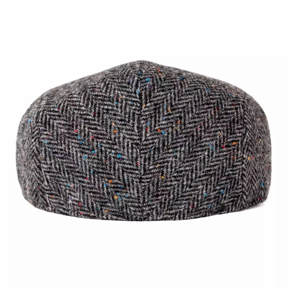 Clifton Flecked Wool Flat Cap