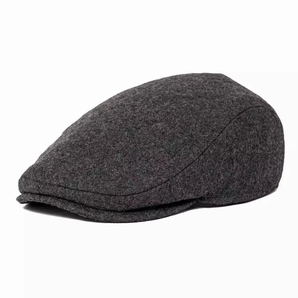 Clifton Flecked Wool Flat Cap