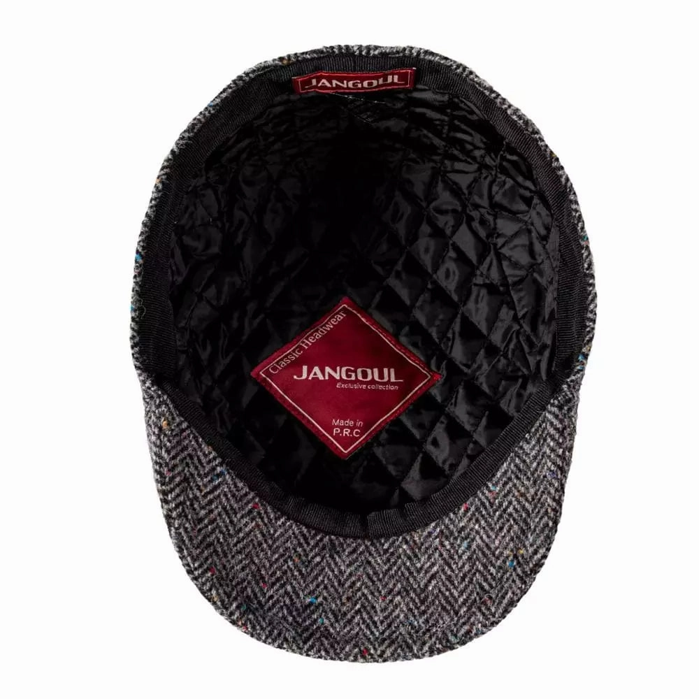 Clifton Flecked Wool Flat Cap