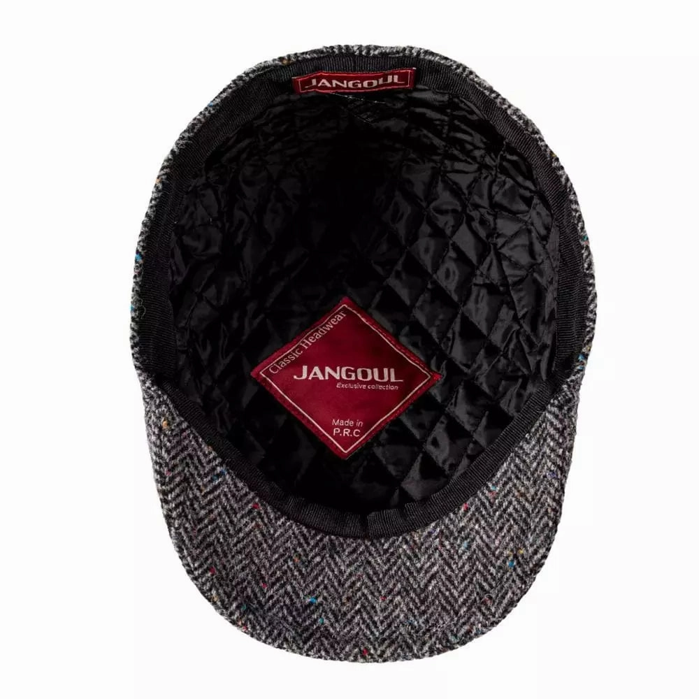 Clifton Flecked Wool Flat Cap