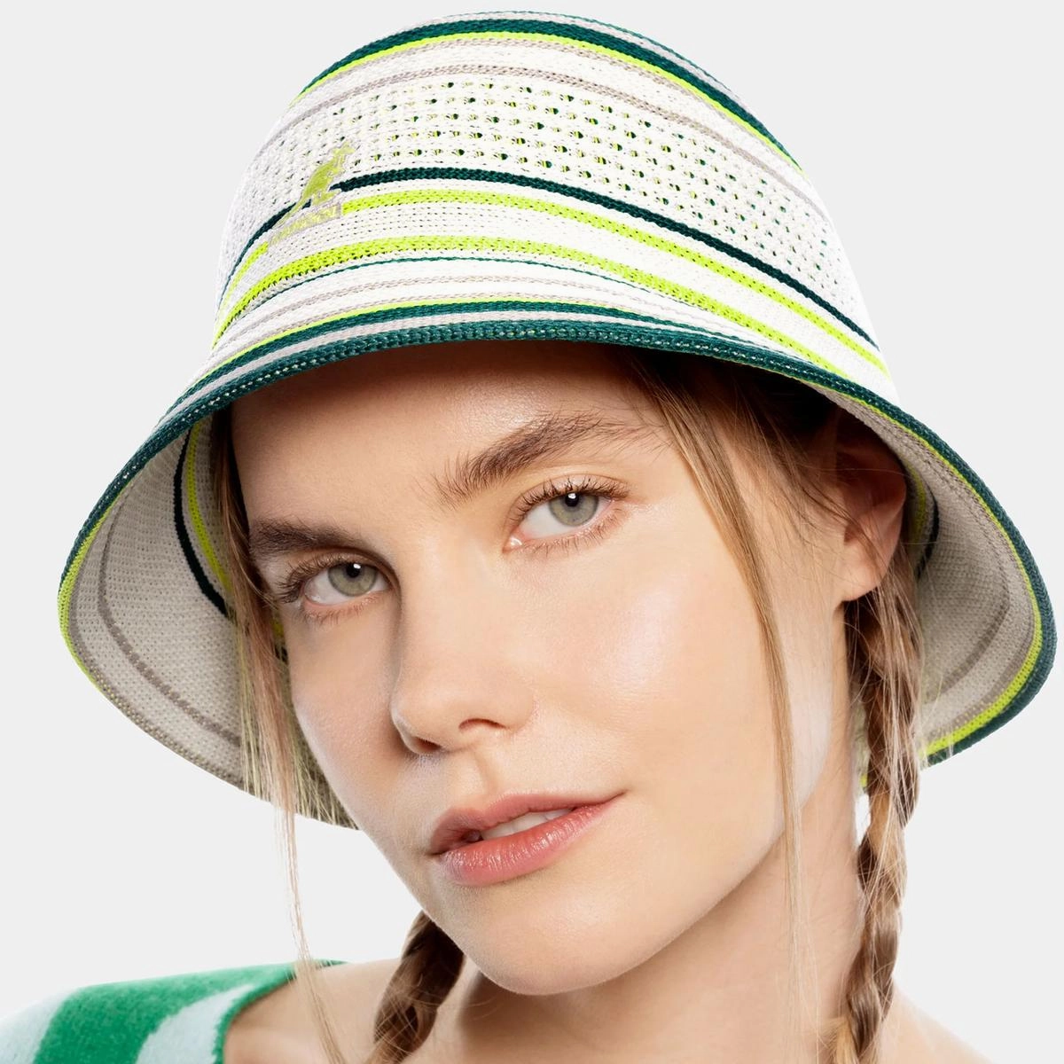 Clubhouse Stripe Casual Bucket Hat