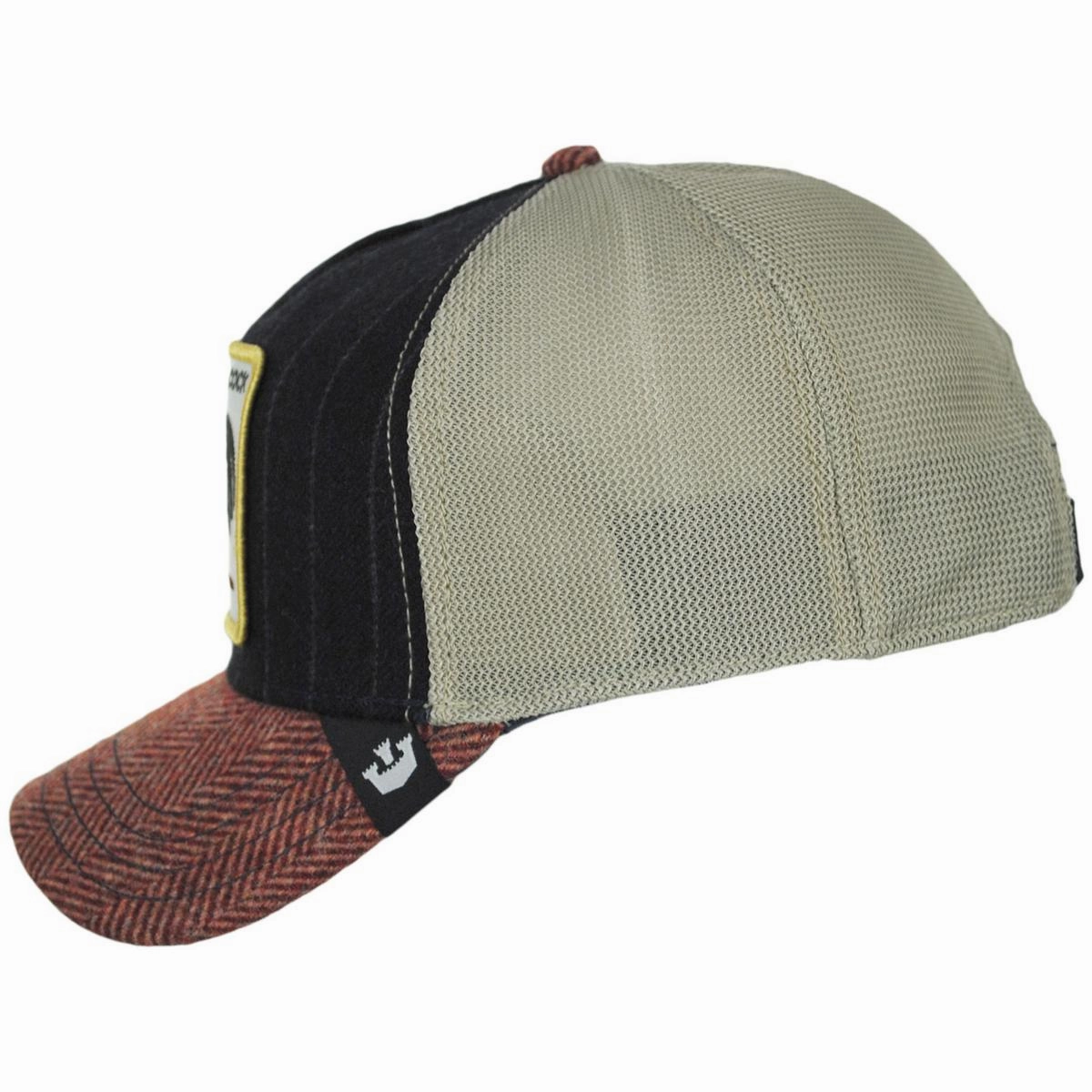 Cock British Plaid Mesh Trucker Snapback Baseball Cap