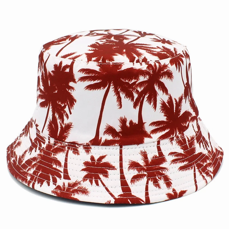 Coconut Trees Print Bucket Hat