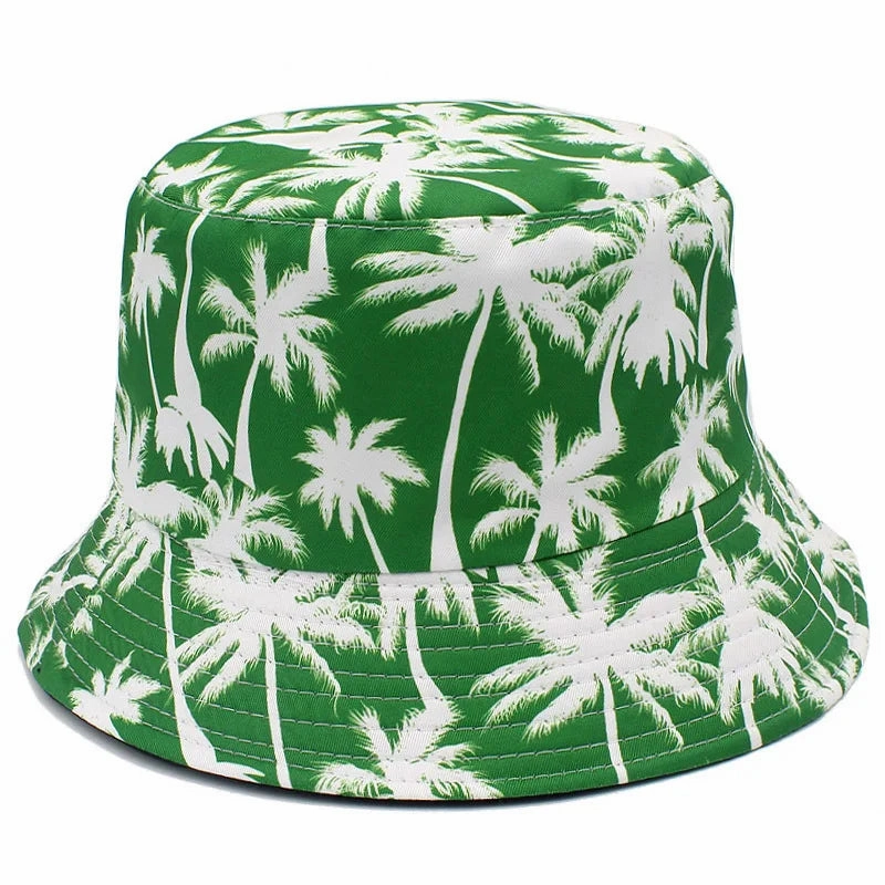 Coconut Trees Print Bucket Hat