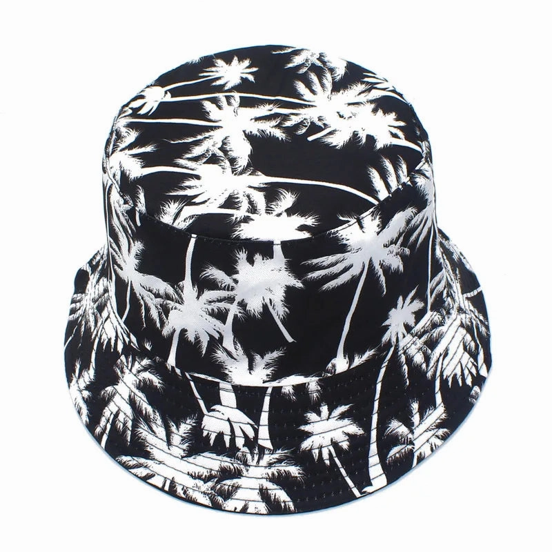 Coconut Trees Print Bucket Hat