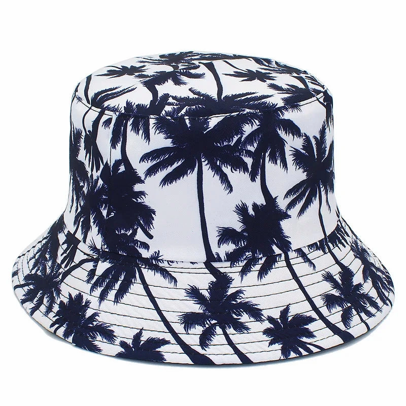 Coconut Trees Print Bucket Hat