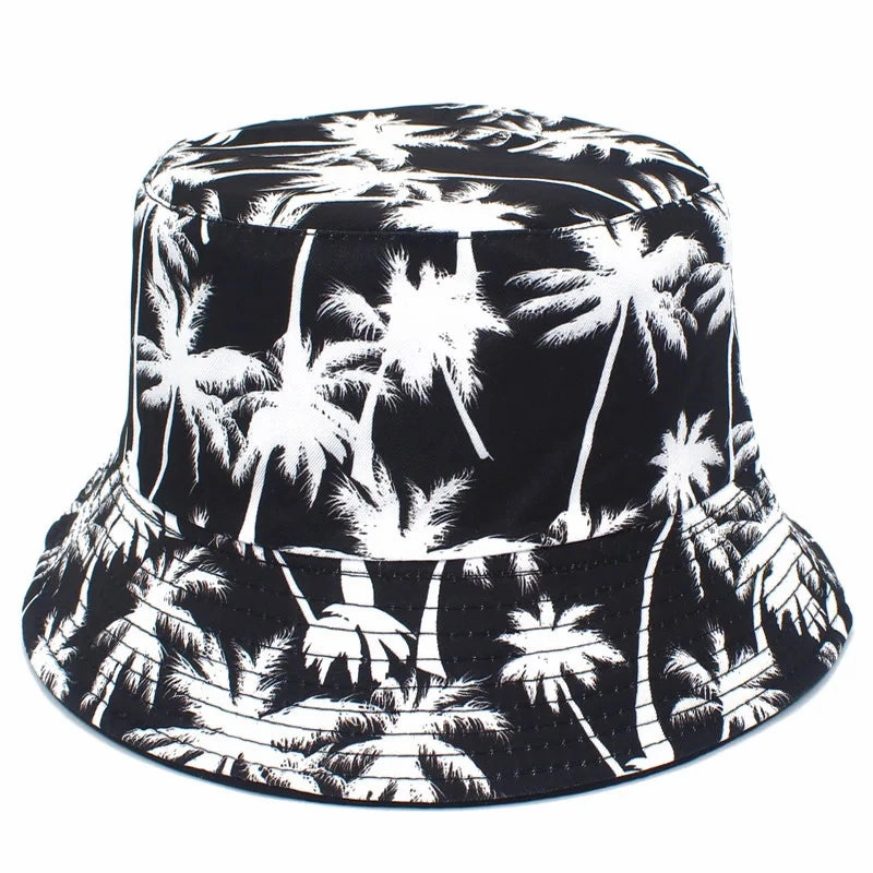Coconut Trees Print Bucket Hat