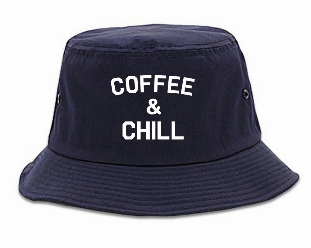 Coffee And Chill Funny Mens Bucket Hat