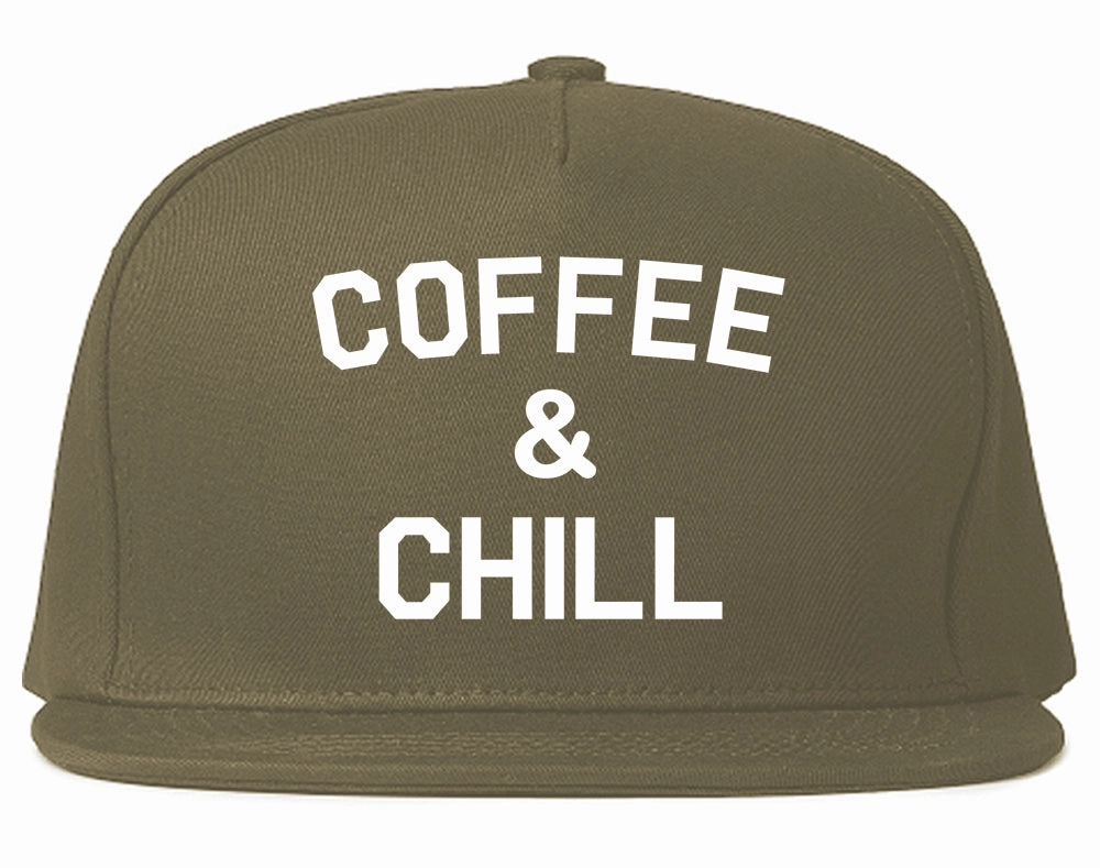 Coffee And Chill Funny Mens Snapback Hat