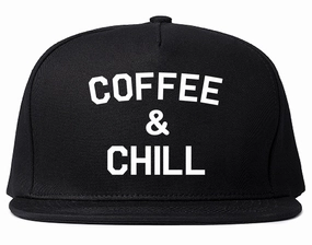 Coffee And Chill Funny Mens Snapback Hat