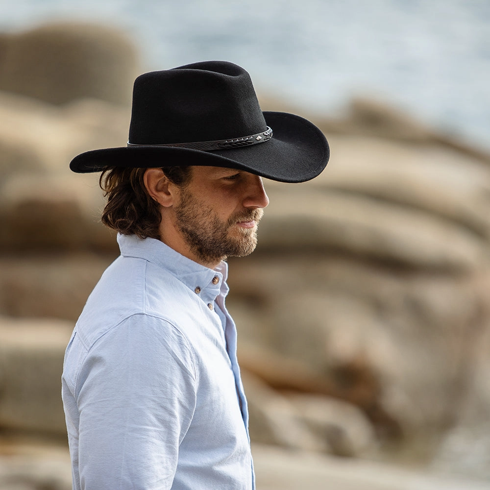 Comanche Cowboy Hat - Black