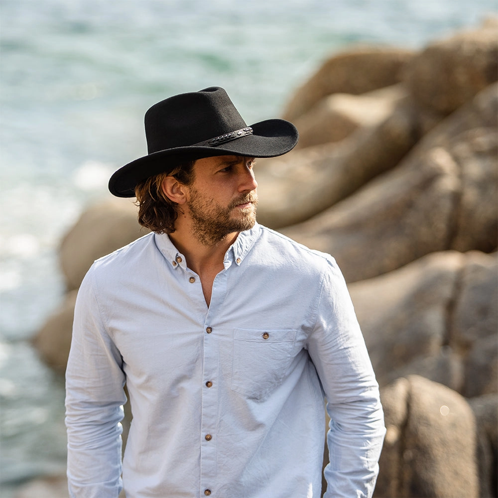 Comanche Cowboy Hat - Black