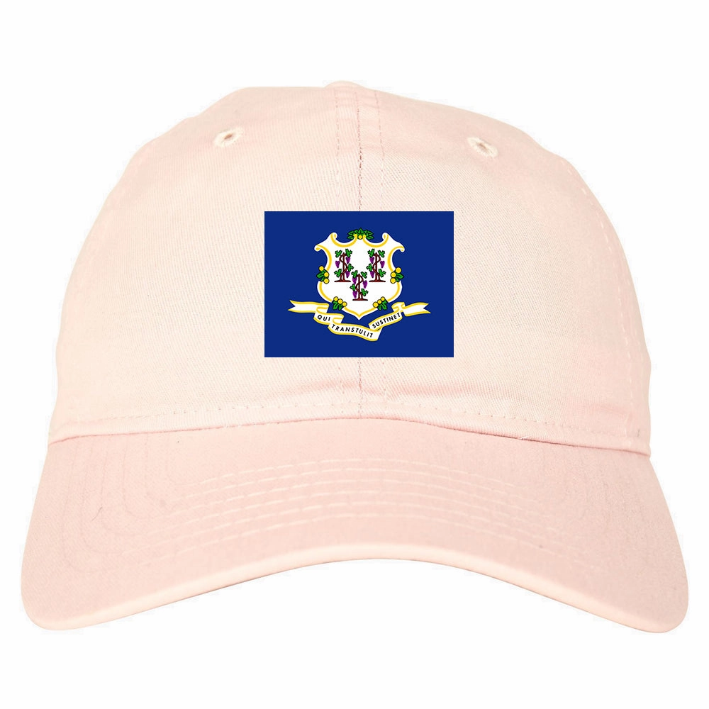 Connecticut State Flag CT Chest Mens Dad Hat