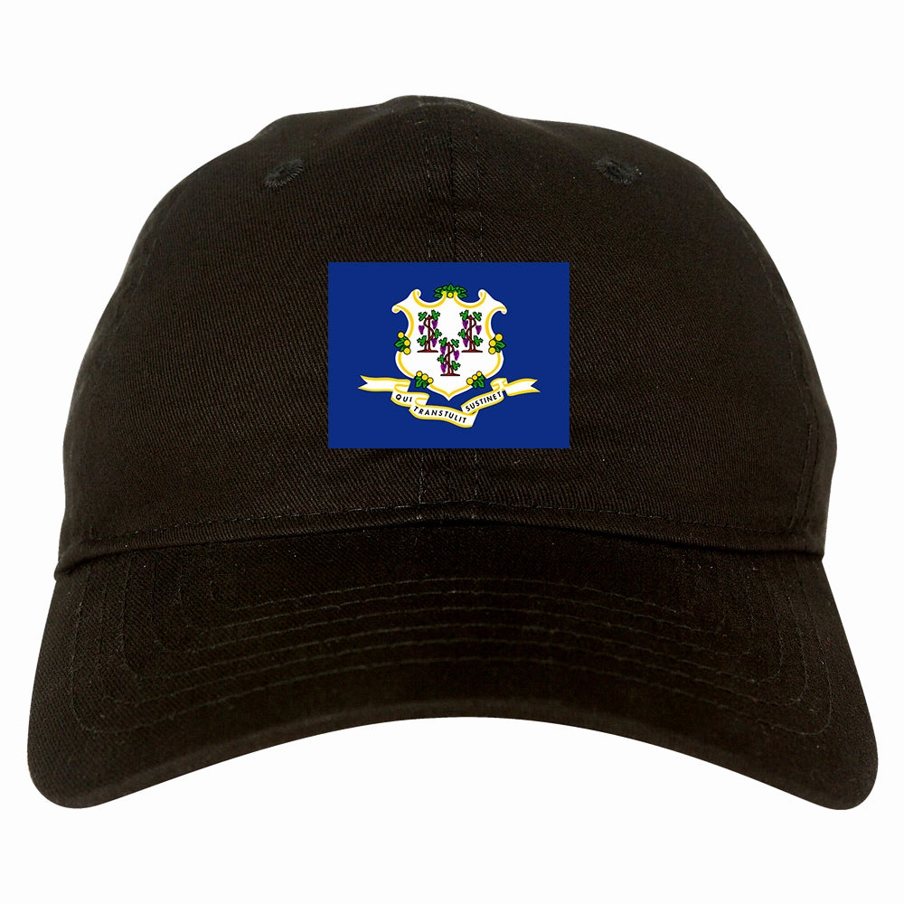 Connecticut State Flag CT Chest Mens Dad Hat