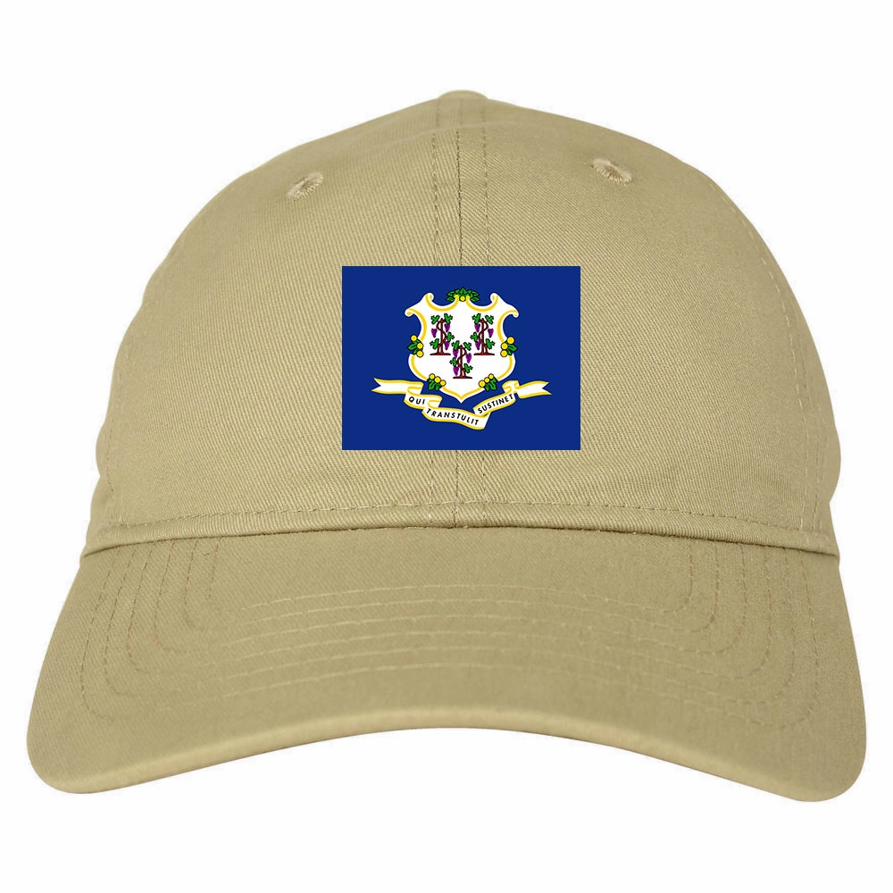 Connecticut State Flag CT Chest Mens Dad Hat