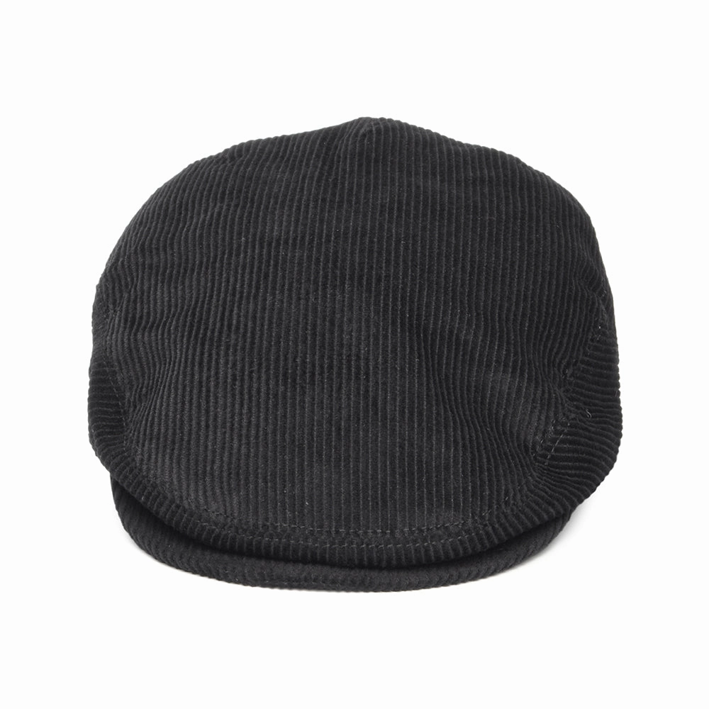 Corduroy Flat Cap - Black
