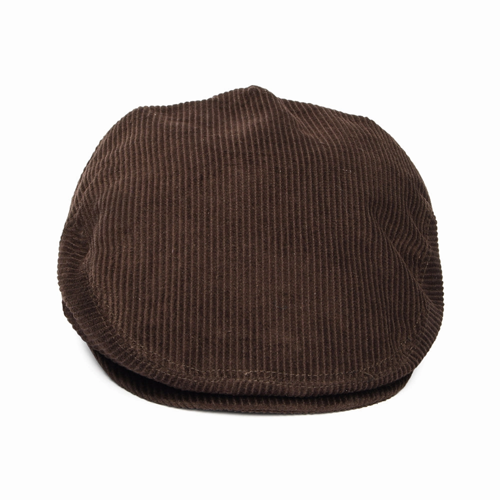 Corduroy Flat Cap - Brown