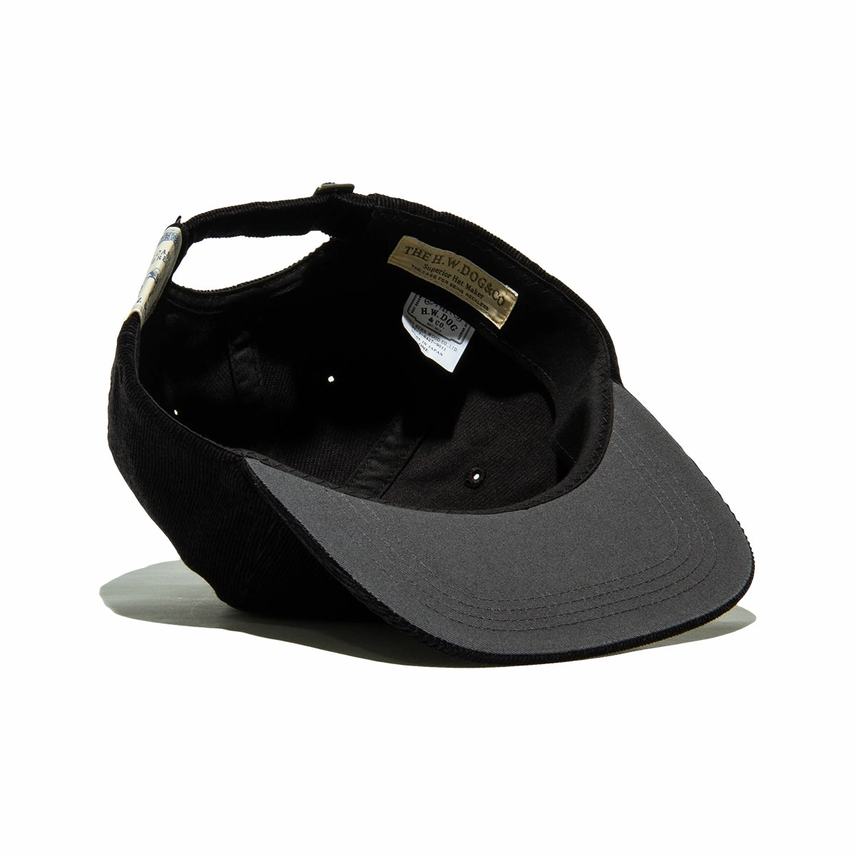 CORDUROY WORKERS CAP - Black