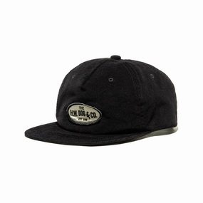CORDUROY WORKERS CAP - Black
