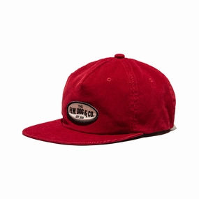 CORDUROY WORKERS CAP - Red