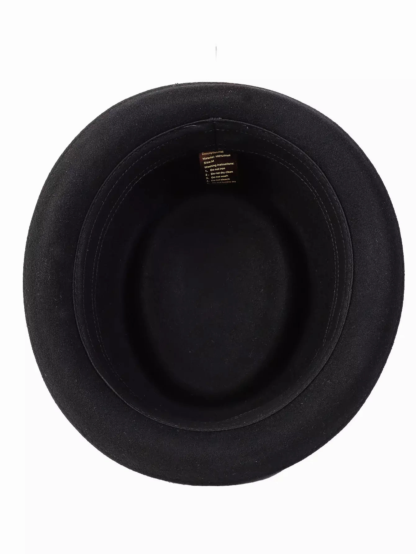 Corleone Black Wool Porkpie Hat