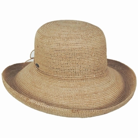 Coronado Raffia Crochet Straw Breton Sun Hat