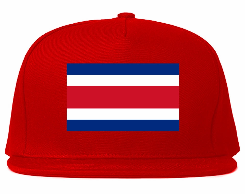 Costa Rica Flag Country Printed Snapback Hat Cap