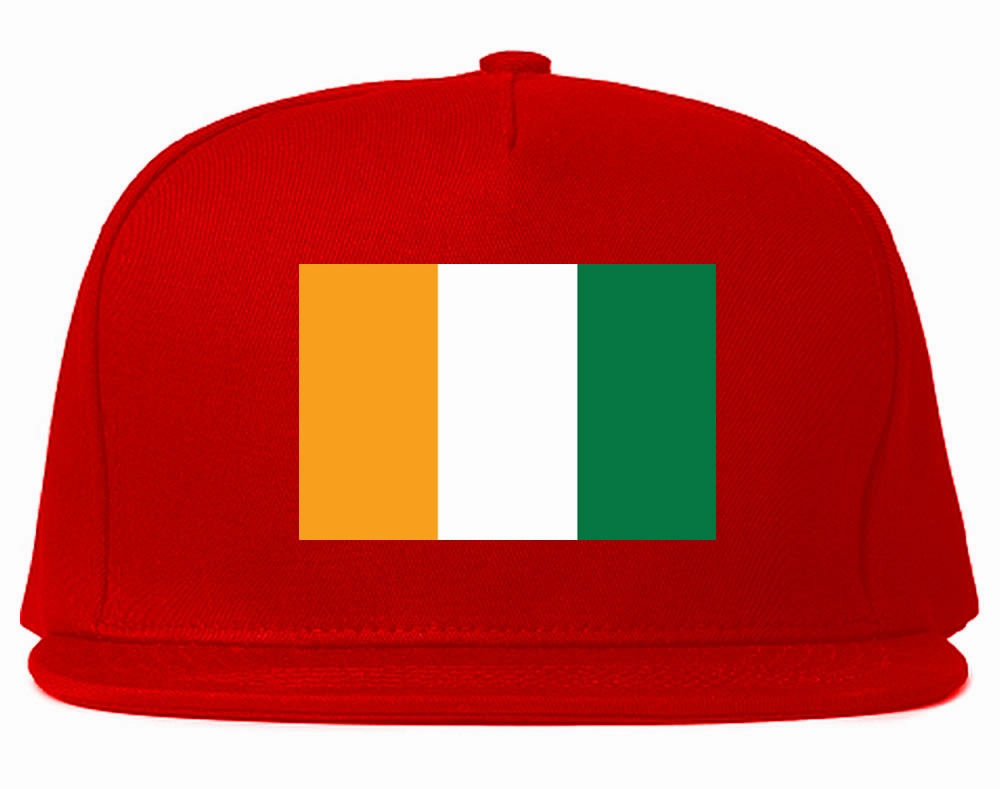 Cote D'ivoire Flag Country Printed Snapback Hat Cap