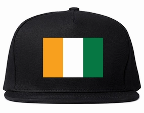 Cote D'ivoire Flag Country Printed Snapback Hat Cap
