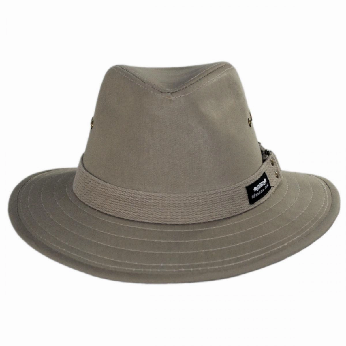 Cotton Canvas Safari Fedora Hat