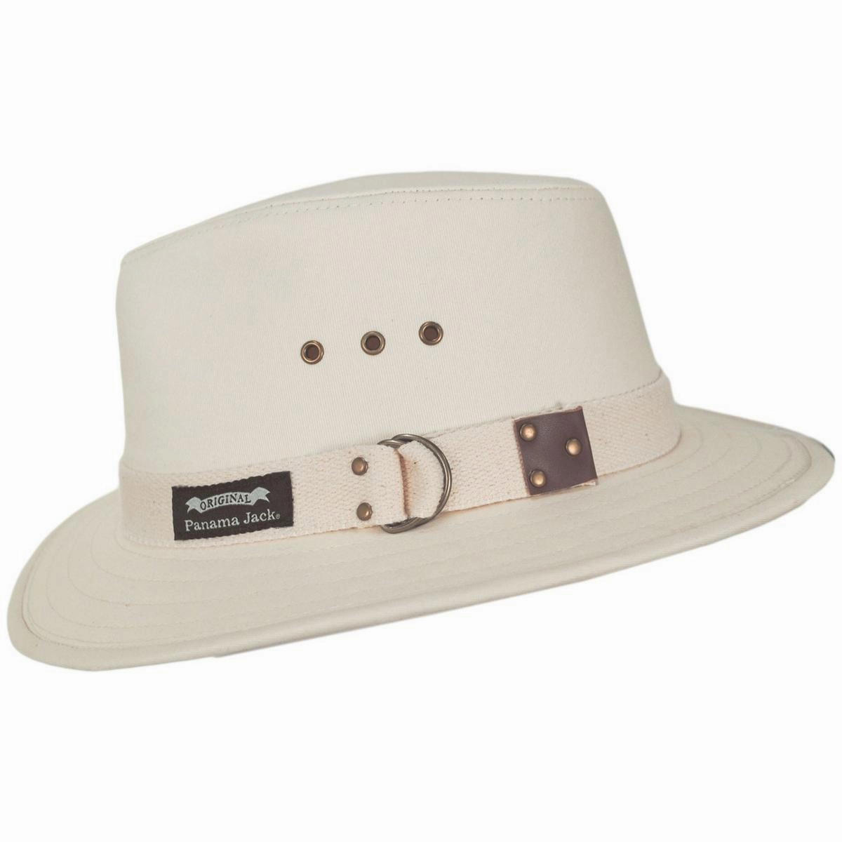 Cotton Canvas Safari Fedora Hat