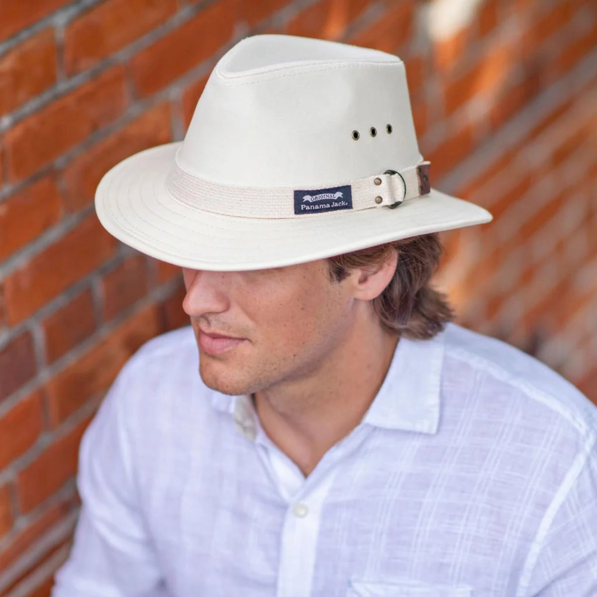 Cotton Canvas Safari Fedora Hat