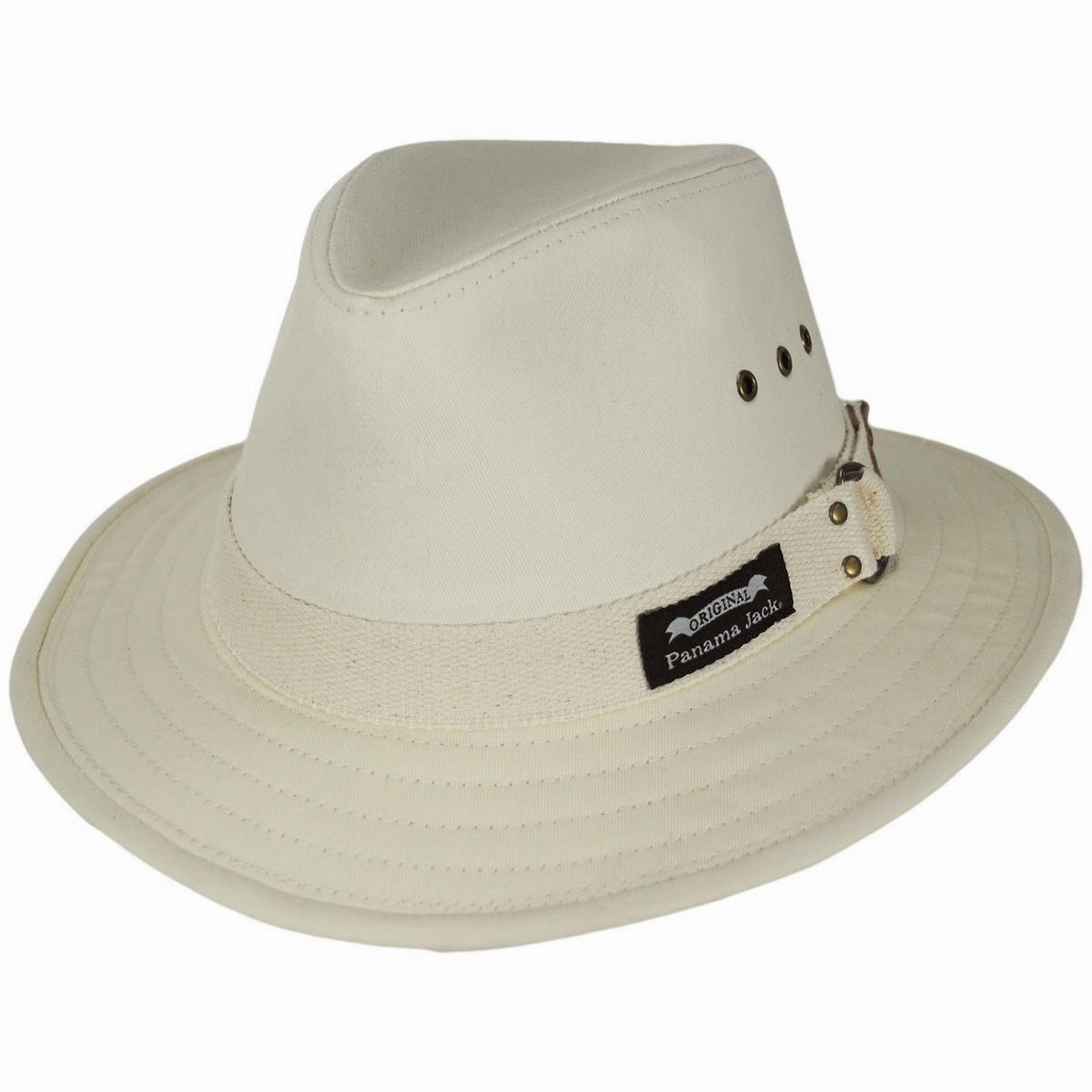 Cotton Canvas Safari Fedora Hat