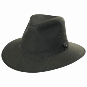 Cotton Oilcloth Safari Fedora Hat