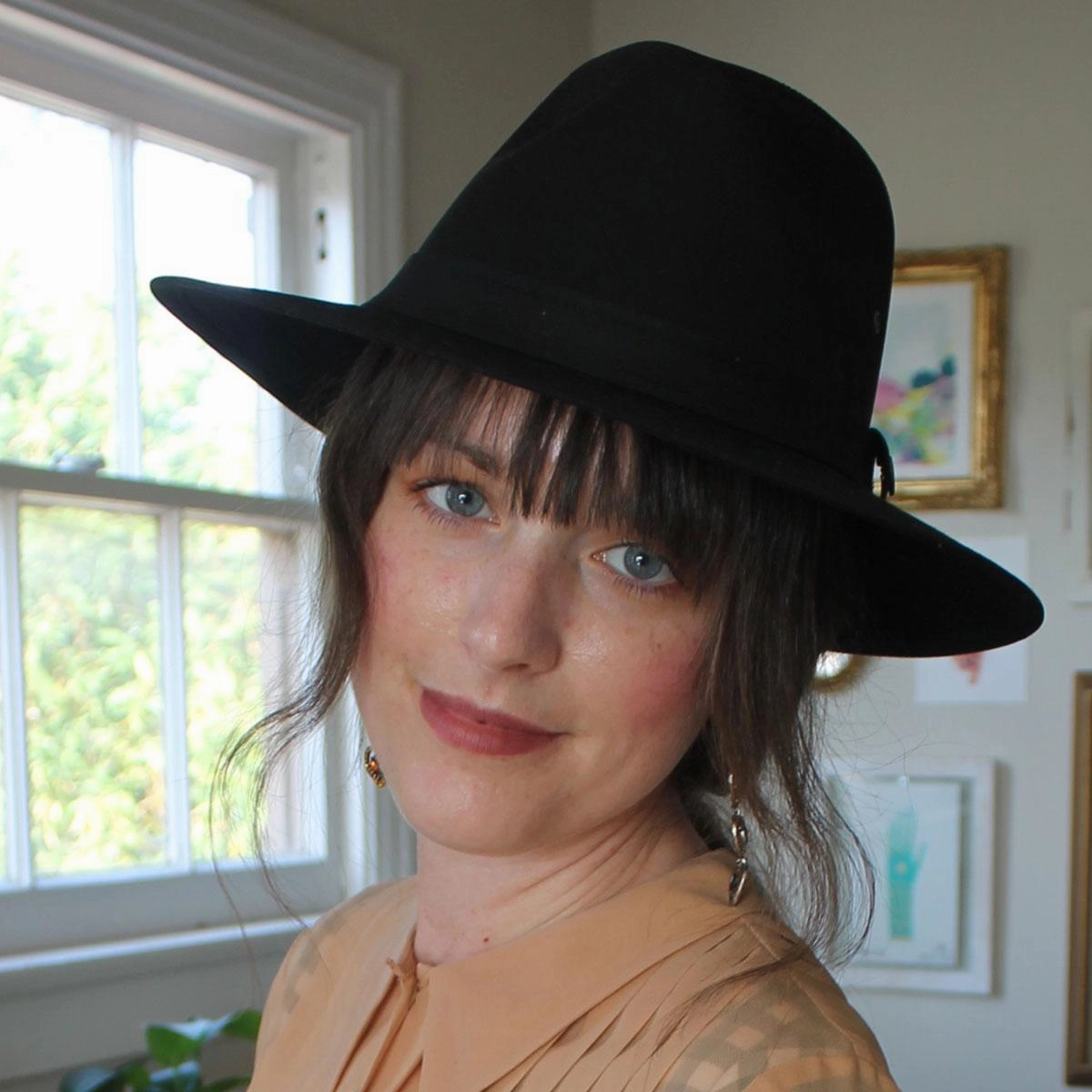 Cotton Oilcloth Safari Fedora Hat