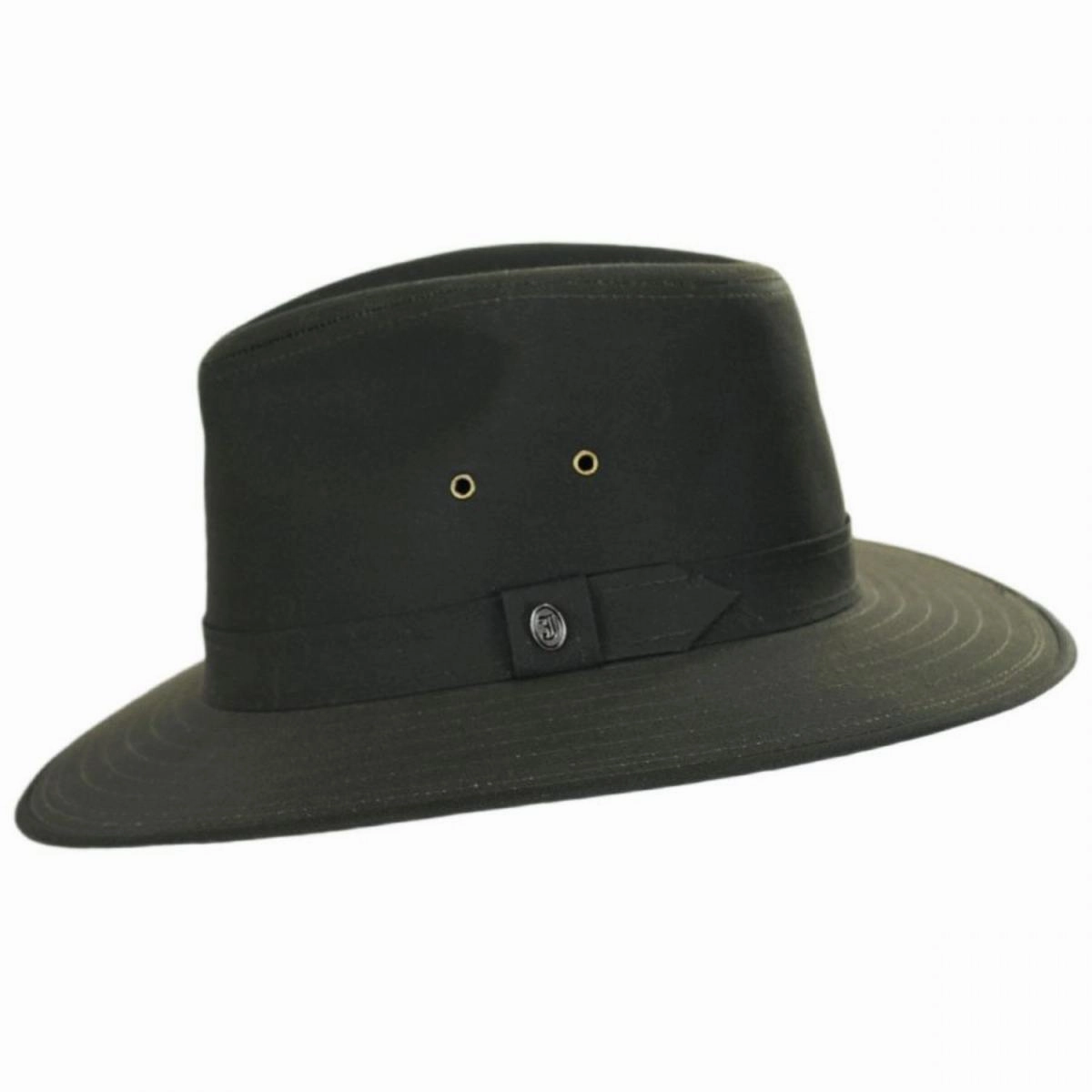 Cotton Oilcloth Safari Fedora Hat