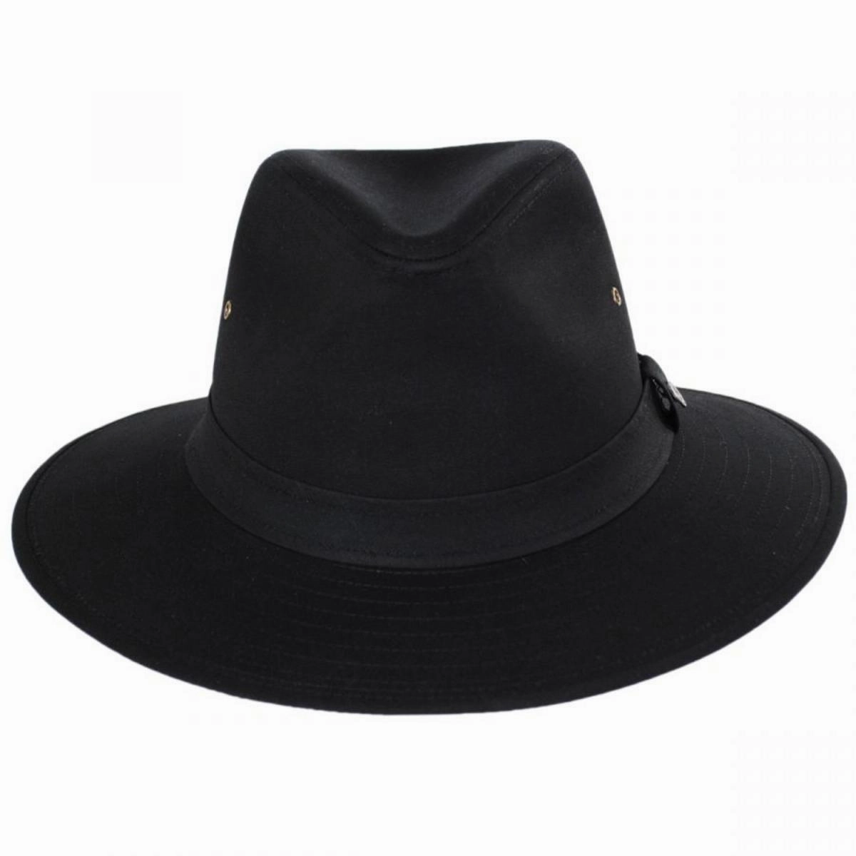 Cotton Oilcloth Safari Fedora Hat