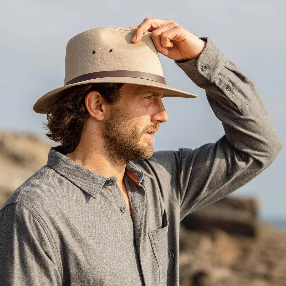 Cotton Safari Fedora Hat