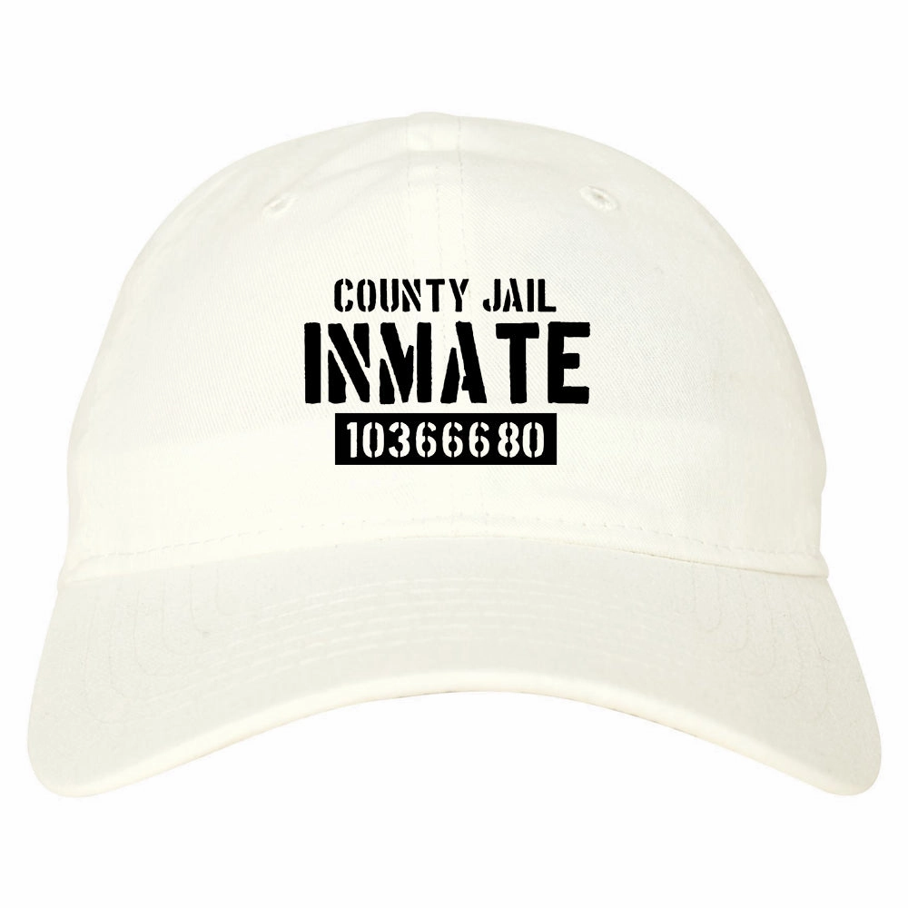 County Jail Inmate 666 Halloween Costume Mens Dad Hat Baseball Cap