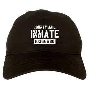 County Jail Inmate 666 Halloween Costume Mens Dad Hat Baseball Cap