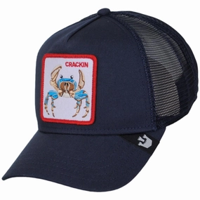 Crab Crackin Mesh Trucker Snapback Baseball Cap