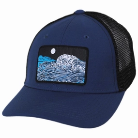 Crashing Wave Patch Trucker Snapback Baseball Cap