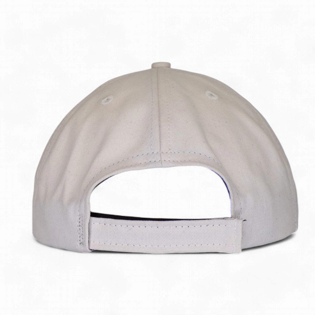 Cream with Black Visor - Structured Baseball Cap