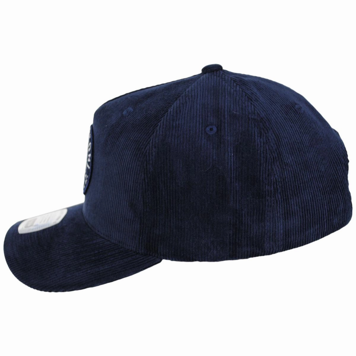 Crest 5-Panel Corduroy Snapback Baseball Cap