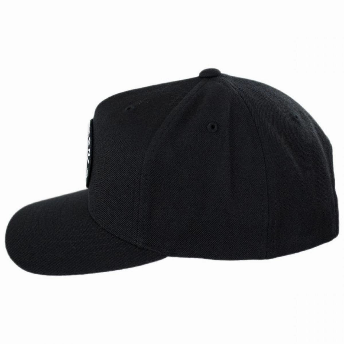 Crest 5-Panel Snapback Baseball Cap