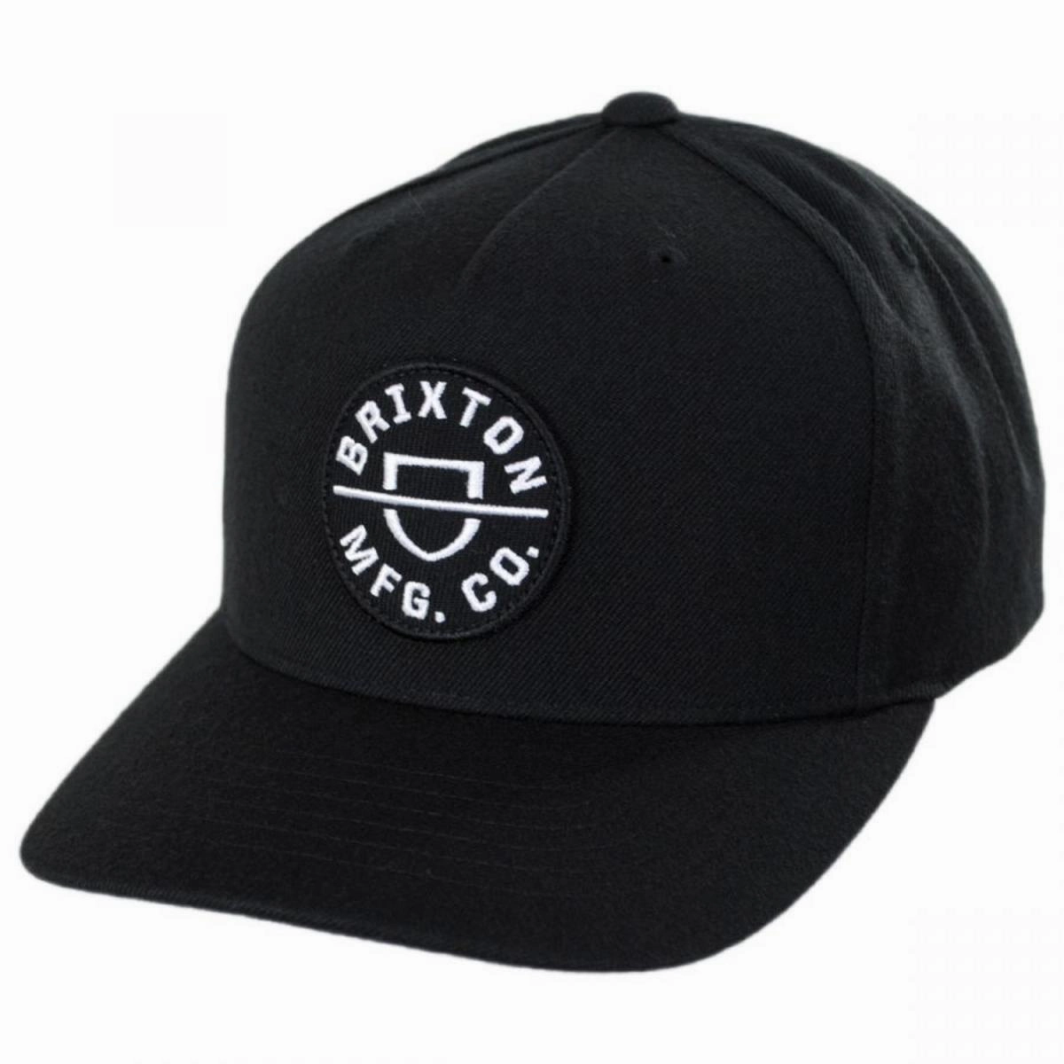 Crest 5-Panel Snapback Baseball Cap