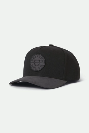 Crest C Netplus Snapback - Black/Black/Black